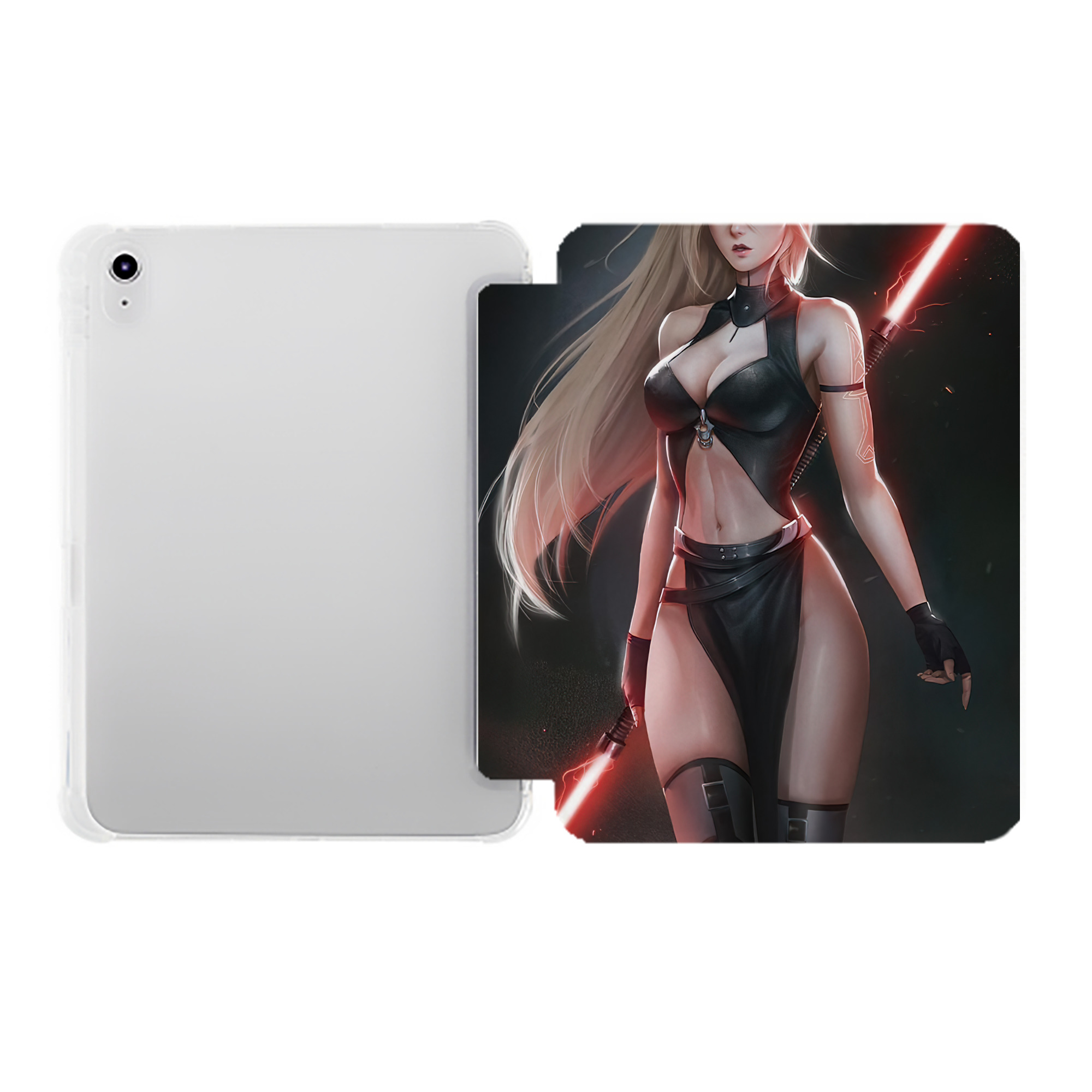 （画像用） スター・ウォーズ Star Wars IPad ケース ペン収納付き 三つ折りスタンド PUレザー×シリコン 対応機種9.5/10.5/10.9インチ